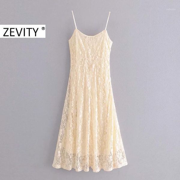 zevity new women elegant spaghetti strap lace midi dress chic female side zipper sleeveless sling vestidos party dresses ds41681, Black;gray
zevity new women elegant spaghetti strap lace midi dress chic female side zipper sleeveless sling vestidos party dresses ds41681, Black;gray