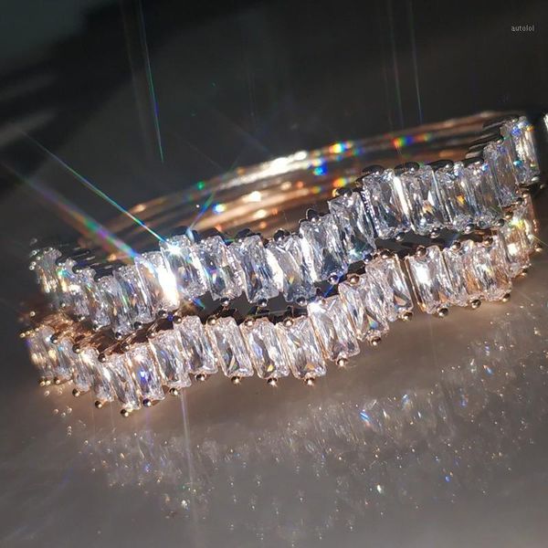 shinning jewelry 925 sterling silver t princess cut white clear 5a cubic zirconia party women bangle gift1, Black
shinning jewelry 925 sterling silver t princess cut white clear 5a cubic zirconia party women bangle gift1, Black