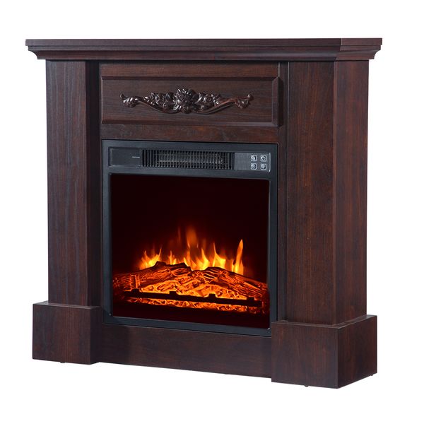 32 inch 1400w wall mounted fireplace indoor electric heater deskfake wood fireplace with remote control log brown
32 inch 1400w wall mounted fireplace indoor electric heater deskfake wood fireplace with remote control log brown
