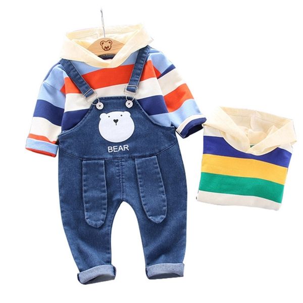 autumn spring baby girl clothes cotton hooded sweatshirt suspender striped long sleeve hoodie tracksuit baby boy clothing set y200803, White
autumn spring baby girl clothes cotton hooded sweatshirt suspender striped long sleeve hoodie tracksuit baby boy clothing set y200803, White