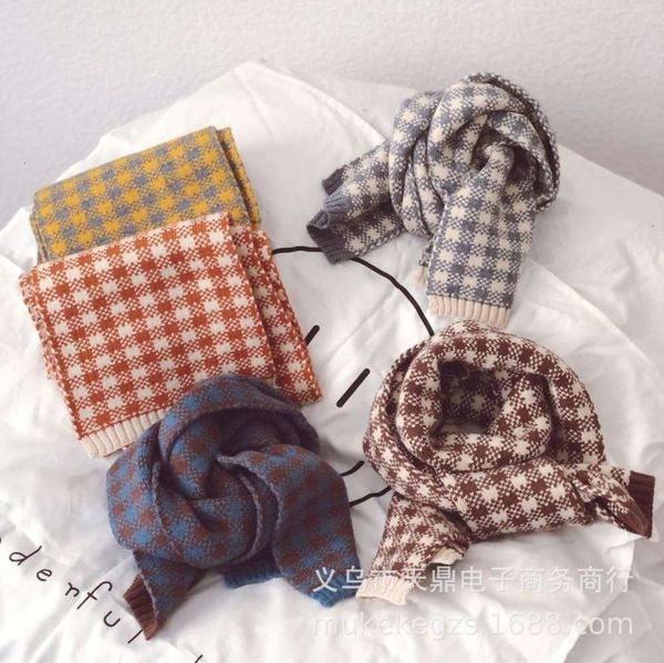 color south plaid korea's same matching children's knitted scarf cover men's women's wool neck in autumn and winter, Red;brown
color south plaid korea's same matching children's knitted scarf cover men's women's wool neck in autumn and winter, Red;brown