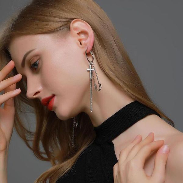 hip hop silver color cross pin tassel earrings punk rock long chain hoop earrings huggies round circle ear ring korean jewelry, Golden;silver
hip hop silver color cross pin tassel earrings punk rock long chain hoop earrings huggies round circle ear ring korean jewelry, Golden;silver