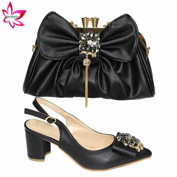 new comming special design african women shoeos matching bag set in black color office lady shoes and bag for working
new comming special design african women shoeos matching bag set in black color office lady shoes and bag for working