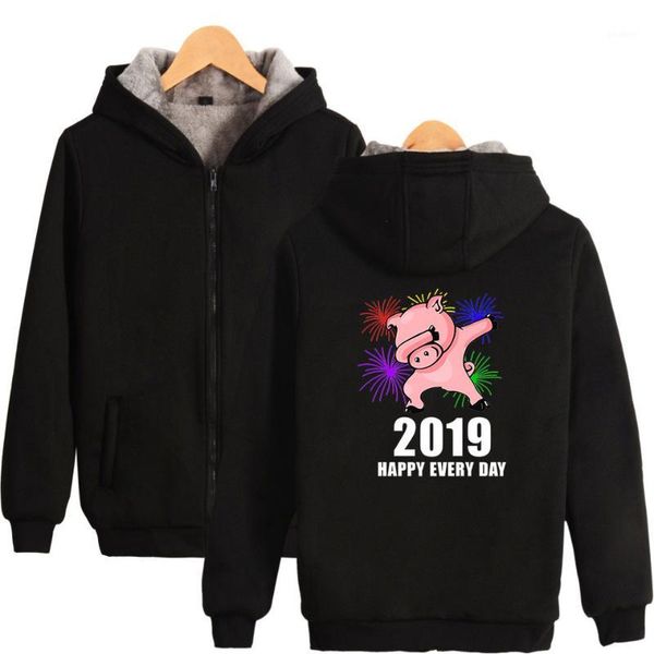 2019 year of the pig team thicken cotton zipper parkas oversize hoodies winter men/women kpop warm fashion parka1, Black
2019 year of the pig team thicken cotton zipper parkas oversize hoodies winter men/women kpop warm fashion parka1, Black