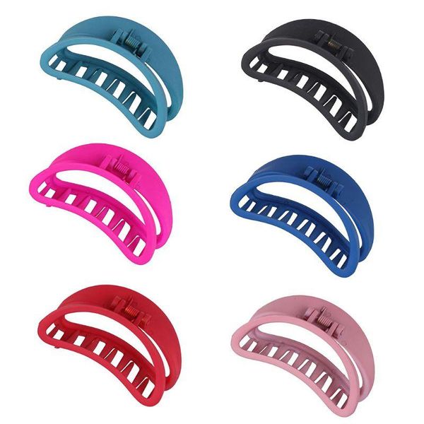 women large plastic hair claw hollow matte solid color jaw clip ponytail holder j78e
women large plastic hair claw hollow matte solid color jaw clip ponytail holder j78e