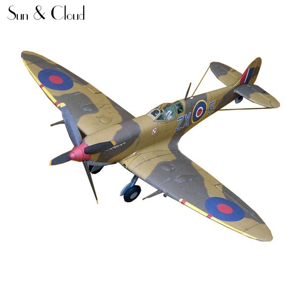 1:32 3d supermarine spitfire ixc type fighter plane aircraft paper model assemble hand work puzzle game diy kid toy
1:32 3d supermarine spitfire ixc type fighter plane aircraft paper model assemble hand work puzzle game diy kid toy