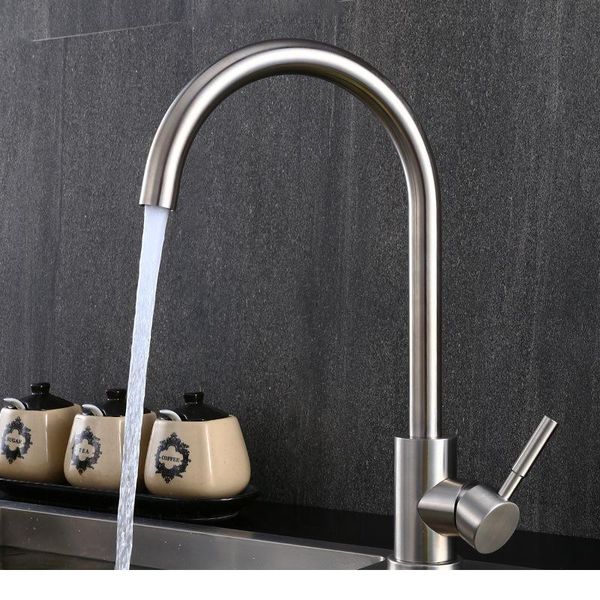 sianco rotatable brushed stainless steel kitchen faucet single hole cold and mixer tap deck mounted sink fauce jllvds
sianco rotatable brushed stainless steel kitchen faucet single hole cold and mixer tap deck mounted sink fauce jllvds