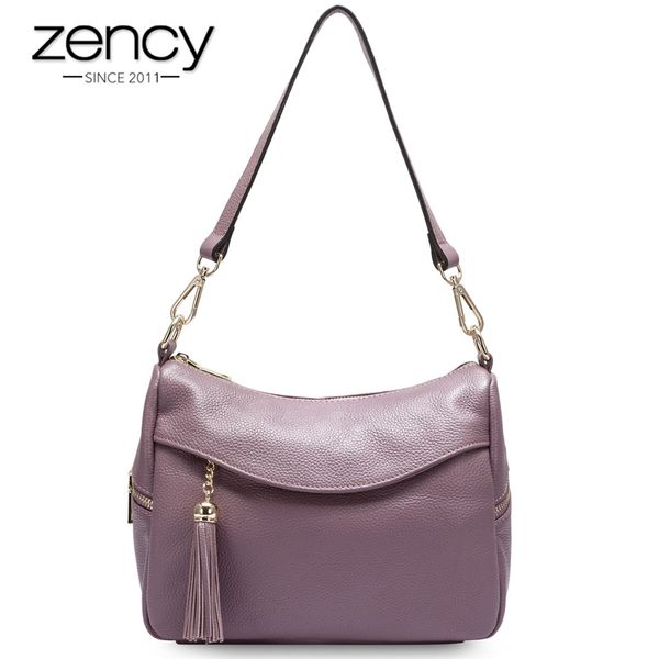 zency 100% genuine leather handbag fashion women's shoulder bag tassel charm ladies messenger elegant more pockets two straps
zency 100% genuine leather handbag fashion women's shoulder bag tassel charm ladies messenger elegant more pockets two straps