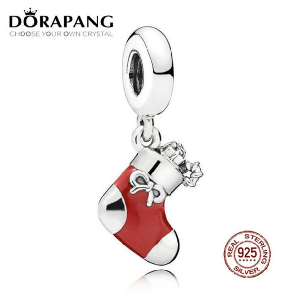 2021 new 100% 925 sterling silver festive stocking dangle charm berry red enamel pendant bead for mother gift bracelet diy, Black
2021 new 100% 925 sterling silver festive stocking dangle charm berry red enamel pendant bead for mother gift bracelet diy, Black