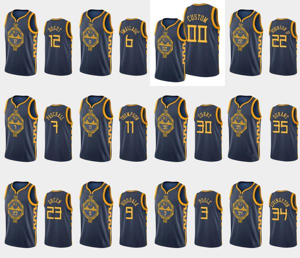 Golden State Warriors Men Stephen Curry Klay Thompson Draymond Green Kevin Durant NBA Navy Custom Jersey, Black
Golden State Warriors Men Stephen Curry Klay Thompson Draymond Green Kevin Durant NBA Navy Custom Jersey, Black