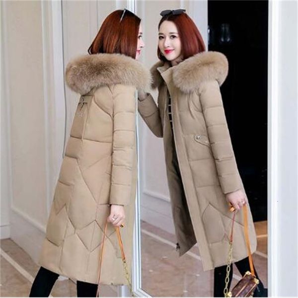 2021 new female coats plus size 4xl style korean with hood thick fur collar winter parkas women's coat reio, Black
2021 new female coats plus size 4xl style korean with hood thick fur collar winter parkas women's coat reio, Black