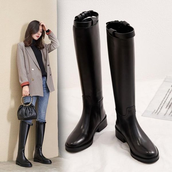 fashion women knee high boots round toe low heel genuine leather woman riding boots high autumn winter shoes women1, Black
fashion women knee high boots round toe low heel genuine leather woman riding boots high autumn winter shoes women1, Black