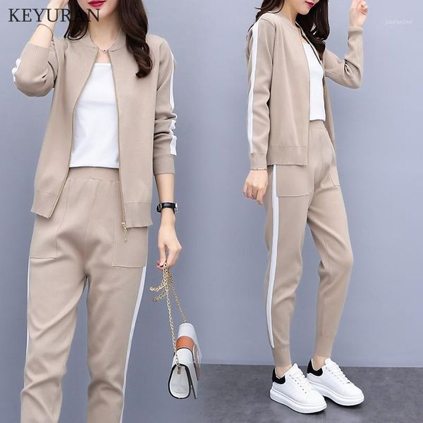 2020 autumn new knitted 2 piece set women sporting suits knitting cardigan + pockets pants sporting wear female tracksuit l24191, Gray
2020 autumn new knitted 2 piece set women sporting suits knitting cardigan + pockets pants sporting wear female tracksuit l24191, Gray