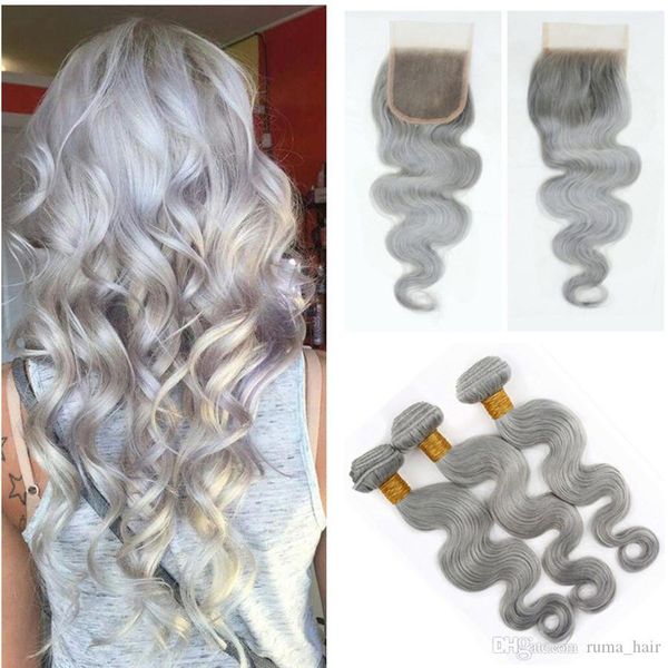 brazilian body wave human hair weave 3 bundles gray human hair bundles with closure sliver grey virgin hair 4*4 closure, Black;brown
brazilian body wave human hair weave 3 bundles gray human hair bundles with closure sliver grey virgin hair 4*4 closure, Black;brown