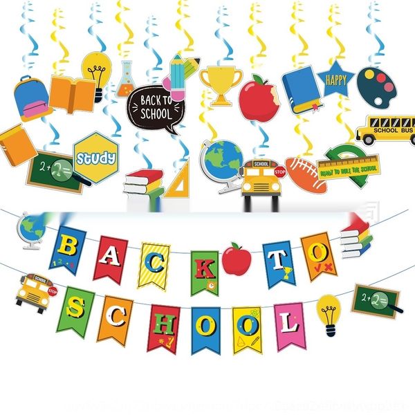 xfxic new back-to-school season set colorful banner letter pvc spiral pendant school opening pendant children's partytukfd
xfxic new back-to-school season set colorful banner letter pvc spiral pendant school opening pendant children's partytukfd