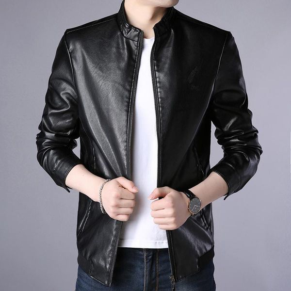 men's fur & faux 2021 fashion autumn male leather jacket mens stand collar pu coats biker jackets size s-xxxl, Black
men's fur & faux 2021 fashion autumn male leather jacket mens stand collar pu coats biker jackets size s-xxxl, Black