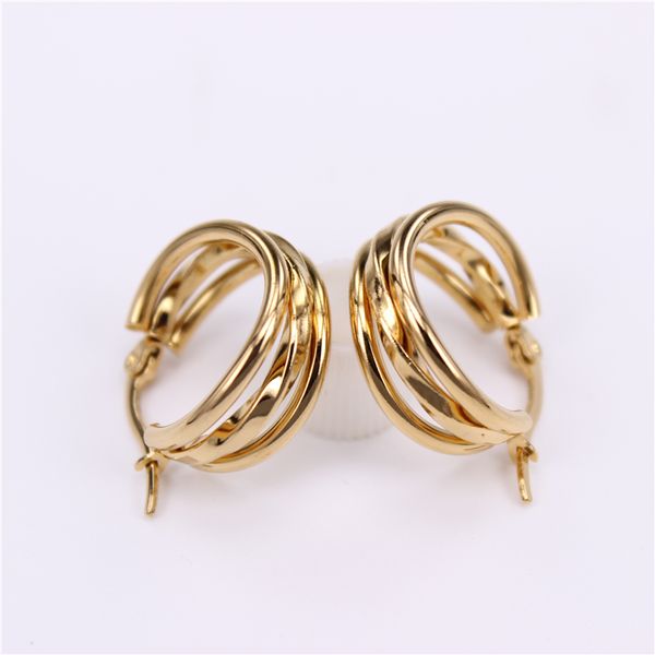 The New19mm classic Three rings Features get together Fashion women's jewelry Hoop earrings birthday present LH900
The New19mm classic Three rings Features get together Fashion women's jewelry Hoop earrings birthday present LH900