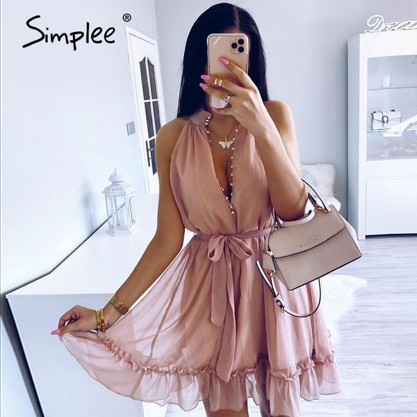 simplee sleeveless women dress solid ruffled sash buttons party summer dress casual holiday ladies chiffon beach mini1, Black;gray
simplee sleeveless women dress solid ruffled sash buttons party summer dress casual holiday ladies chiffon beach mini1, Black;gray