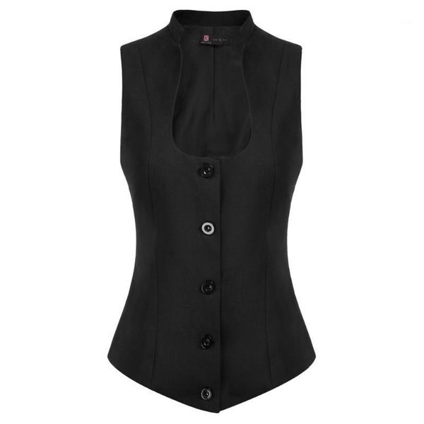 kate kasin women u-neck vest coat sleeveless stand collar single breasted solid color slim retro jacket clothes black female1, Black;white
kate kasin women u-neck vest coat sleeveless stand collar single breasted solid color slim retro jacket clothes black female1, Black;white