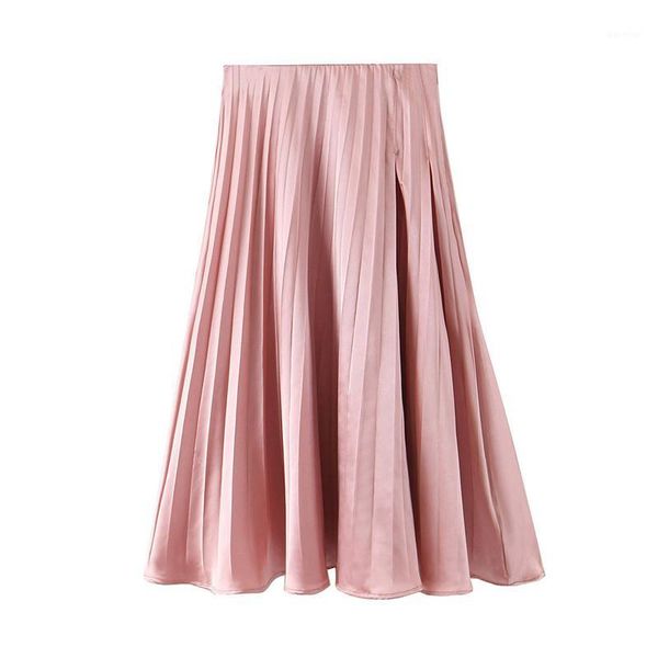 women long pink maxi pleated skirt side zipper high waist midi skirt 2020 casual party vintage1, Black
women long pink maxi pleated skirt side zipper high waist midi skirt 2020 casual party vintage1, Black