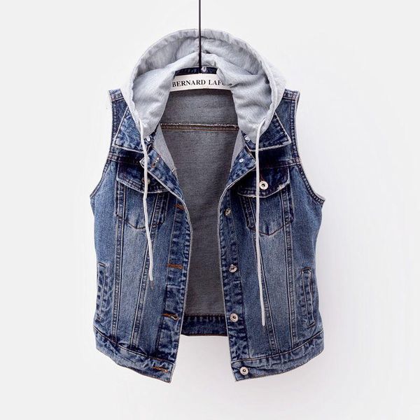 denim sleeveless jacket women's spring autumn detachable short hooded coat waistcoat large size women jeans vest casual clothing, Black;white
denim sleeveless jacket women's spring autumn detachable short hooded coat waistcoat large size women jeans vest casual clothing, Black;white
