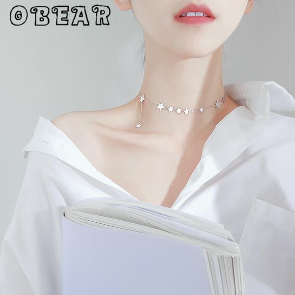 chains obear silver plated romantic multi star necklace dainty color short clavicle chain for women wedding accessories
chains obear silver plated romantic multi star necklace dainty color short clavicle chain for women wedding accessories