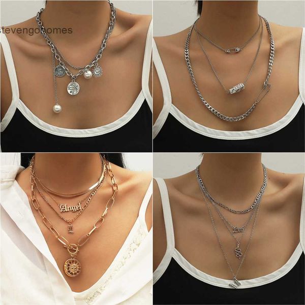 simple multi layer personality necklace cool wind creative alloy sweater chain hip hop tiaodi jewelry, Silver
simple multi layer personality necklace cool wind creative alloy sweater chain hip hop tiaodi jewelry, Silver