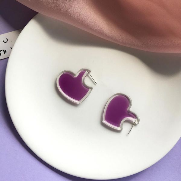S925 needle Sweet Jewelry Heart Earrings 2021 New Design Fancy Style Fairy Purple Honey Love Drop Earrings Modern Jewelry Gifts, Silver
S925 needle Sweet Jewelry Heart Earrings 2021 New Design Fancy Style Fairy Purple Honey Love Drop Earrings Modern Jewelry Gifts, Silver