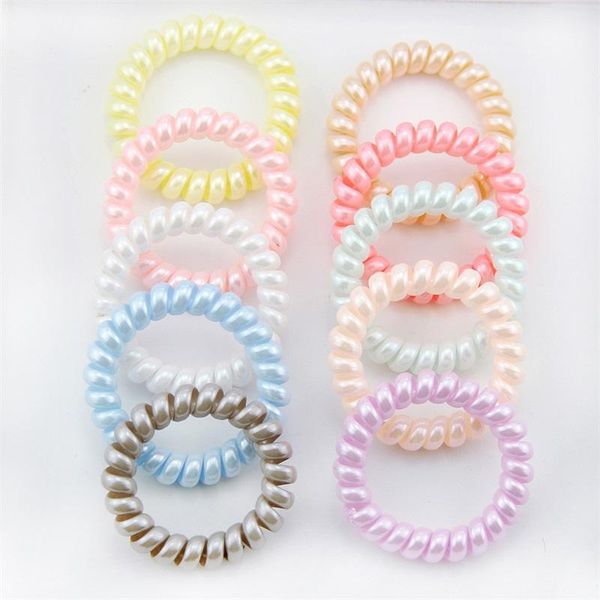 new women scrunchy girl hair coil rubber bands ties rope ring ponytail holders telephone wire cord gum hairs tie bracelet, Slivery;white
new women scrunchy girl hair coil rubber bands ties rope ring ponytail holders telephone wire cord gum hairs tie bracelet, Slivery;white