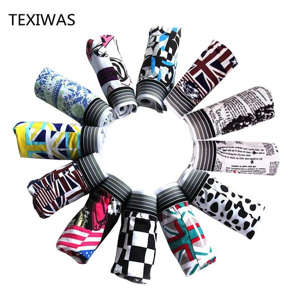 10pcs/lot fashion silk underwear men cartoon print man boxers homme comfortable underpants soft breathable male panties kg-68, Black;white
10pcs/lot fashion silk underwear men cartoon print man boxers homme comfortable underpants soft breathable male panties kg-68, Black;white