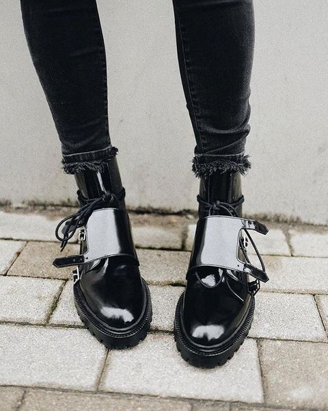 blwbyl women leather boots autumn and winter flat boots ankles round head lace-up women's casual plus size #4l6u, Black
blwbyl women leather boots autumn and winter flat boots ankles round head lace-up women's casual plus size #4l6u, Black