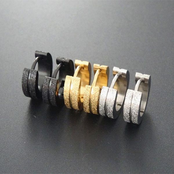 fashion small hoop earrings stainless steel color gold black frosting small huggie earrings jewelry for men women, Golden;silver
fashion small hoop earrings stainless steel color gold black frosting small huggie earrings jewelry for men women, Golden;silver