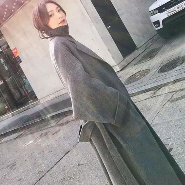 women's wool & blends over knee lengthened women's coat 2021 autumn winter warm parka elegant office retro solid color lace woolen, Black
women's wool & blends over knee lengthened women's coat 2021 autumn winter warm parka elegant office retro solid color lace woolen, Black