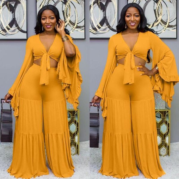 two piece dress 2 women suit summer short bow cropped & long width pants casual loose flare sleeve female clothing#j301, White
two piece dress 2 women suit summer short bow cropped & long width pants casual loose flare sleeve female clothing#j301, White