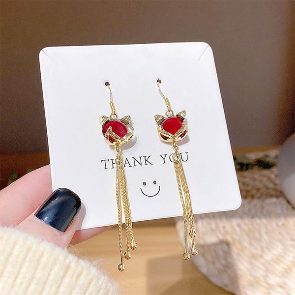 korean temperament long fringe earrings personality high sense cat eye earrings design sense female fashio, Silver
korean temperament long fringe earrings personality high sense cat eye earrings design sense female fashio, Silver