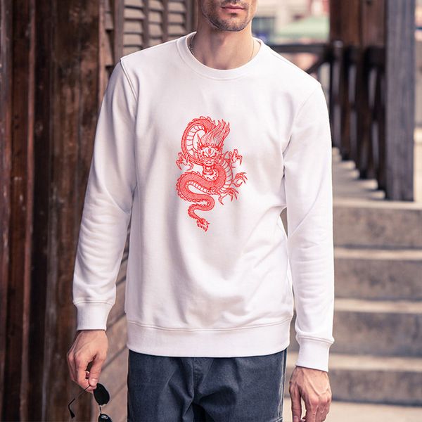 men diy clothing fashion dragon printed sweatshirts mens long sleeve pure color hoodies pullover mens clothing, Black
men diy clothing fashion dragon printed sweatshirts mens long sleeve pure color hoodies pullover mens clothing, Black