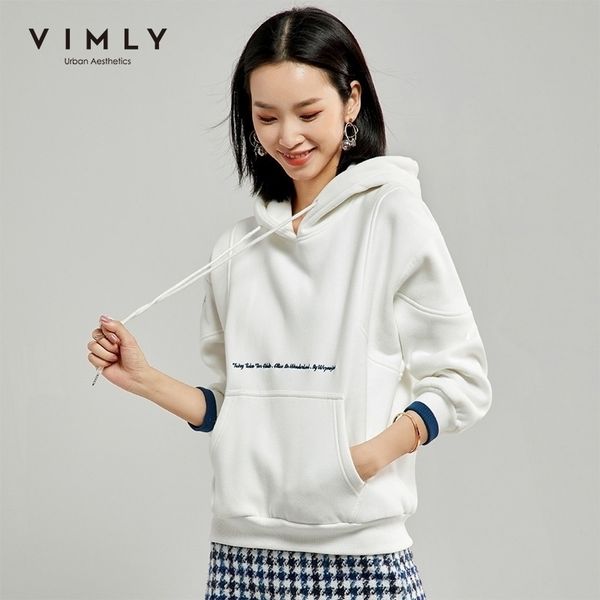 vimly hooded solid sweatshirt women vintage spring autumn thick loose casual hoodies female pullover women's clothing 98757 201028, Black
vimly hooded solid sweatshirt women vintage spring autumn thick loose casual hoodies female pullover women's clothing 98757 201028, Black