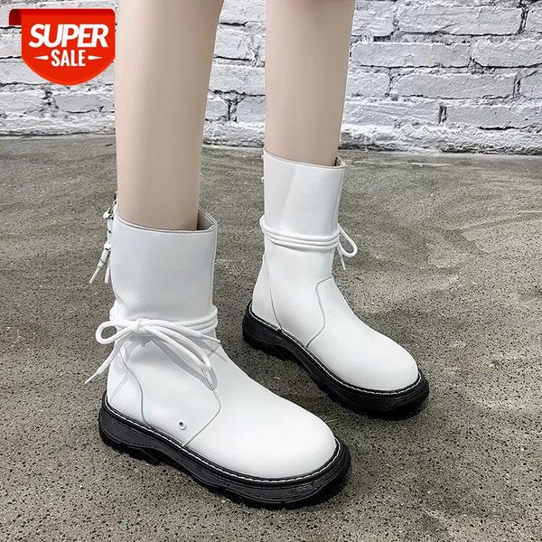 lucyever retro british style motorcycle boots women fashion lace up flat heel mid calf boots woman black white slip on booties #rj9j
lucyever retro british style motorcycle boots women fashion lace up flat heel mid calf boots woman black white slip on booties #rj9j
