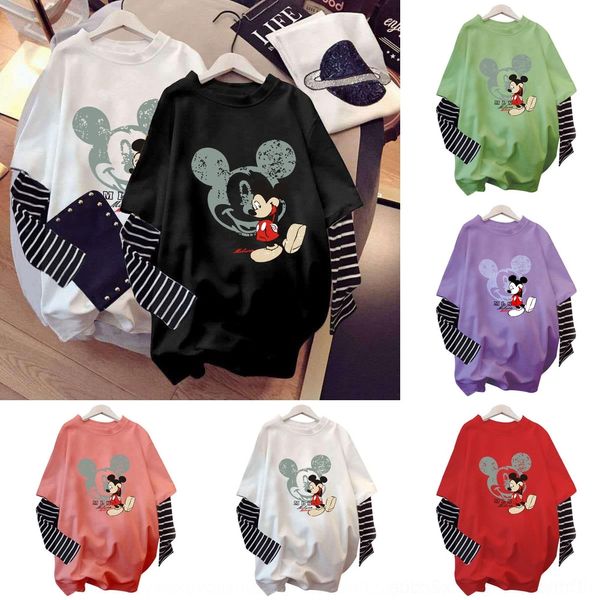 fbchg 2020 korean t-shirt loose student cartoonfake two-piece long sleeve autumn coat t-shirt e5yke women's new style ins fashion top, White
fbchg 2020 korean t-shirt loose student cartoonfake two-piece long sleeve autumn coat t-shirt e5yke women's new style ins fashion top, White