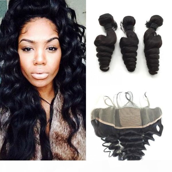 ear to ear silk base frontal with bundles brazilian virgin human hair bundles loose wave with silk base frontal closure, Black
ear to ear silk base frontal with bundles brazilian virgin human hair bundles loose wave with silk base frontal closure, Black