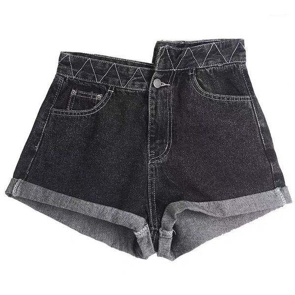 summer denim shorts women vintage irregular denim pants loose high waist shorts harajuku curled cotton female1, Blue
summer denim shorts women vintage irregular denim pants loose high waist shorts harajuku curled cotton female1, Blue