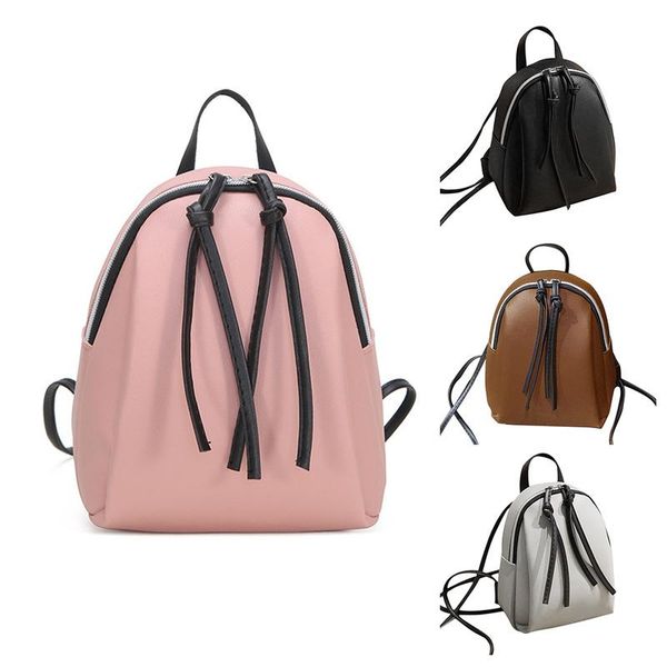 mini pu leather backpack women's small shoulder bag with tassel zipper female school bagpack for teenage grils
mini pu leather backpack women's small shoulder bag with tassel zipper female school bagpack for teenage grils