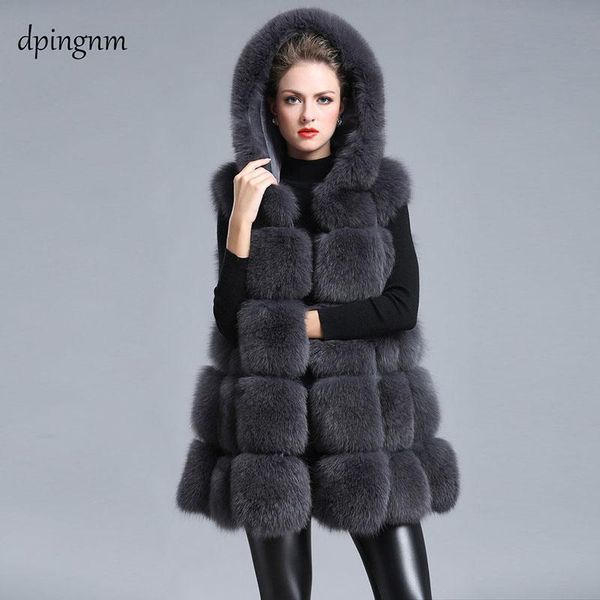 women's fur & faux long vest winter women luxury furry slim woman fake plus size, Black
women's fur & faux long vest winter women luxury furry slim woman fake plus size, Black