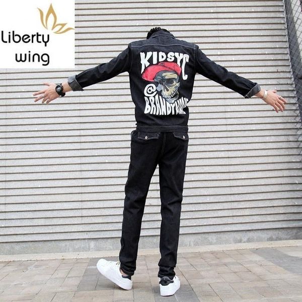 men's jeans vintage spring autumn mens casual denim jumpsuits fashion long sleeve single breasted back printed slim full length pants1, Blue
men's jeans vintage spring autumn mens casual denim jumpsuits fashion long sleeve single breasted back printed slim full length pants1, Blue