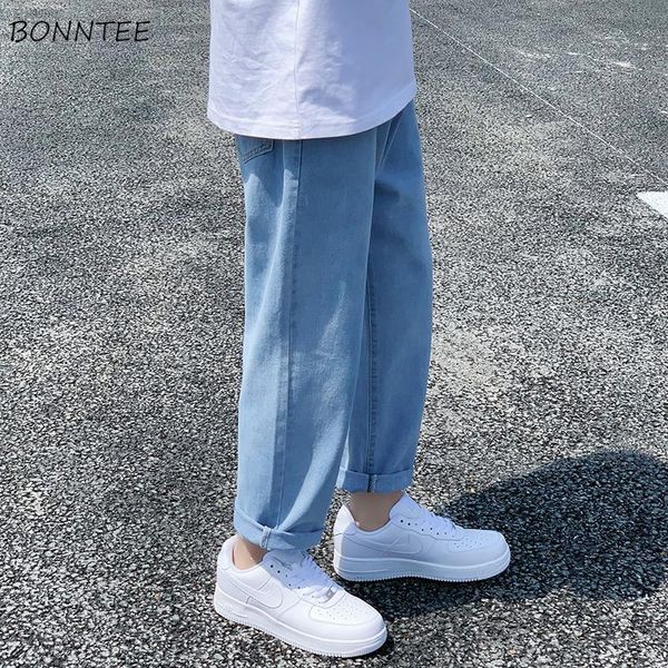 men's jeans men straight simple loose all-match stylish teenager mens vintage classic retro fashion leisure streetwear trousers, Blue
men's jeans men straight simple loose all-match stylish teenager mens vintage classic retro fashion leisure streetwear trousers, Blue