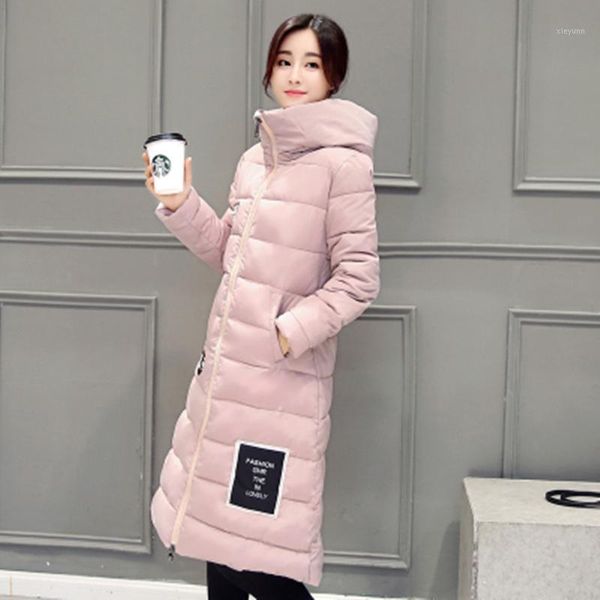hooded women long sleeve winter zipper cotton outerwear slim fashion pockets appliques coats female comfortable outerwear zx7181, Black 
hooded women long sleeve winter zipper cotton outerwear slim fashion pockets appliques coats female comfortable outerwear zx7181, Black