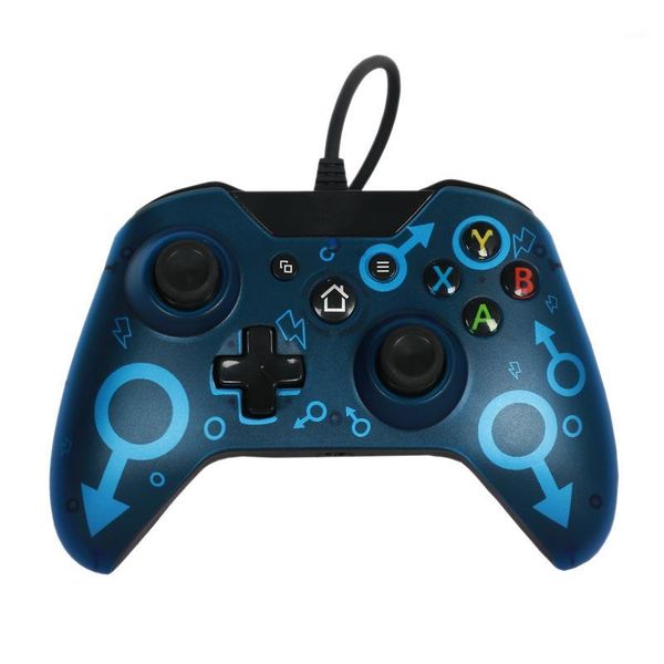 wired joystick host controller usb wired interface pc dual vibration for one1
