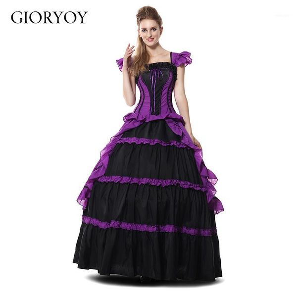 2019 costumes new cosplay retro court costume halloween princess queen dress long skirt singer stage1, Black;red 
2019 costumes new cosplay retro court costume halloween princess queen dress long skirt singer stage1, Black;red