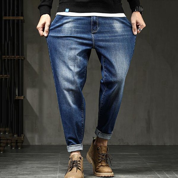 men's jeans plus size small feet denim autumn winter men stretch harem trousers loose dropship, Blue
men's jeans plus size small feet denim autumn winter men stretch harem trousers loose dropship, Blue