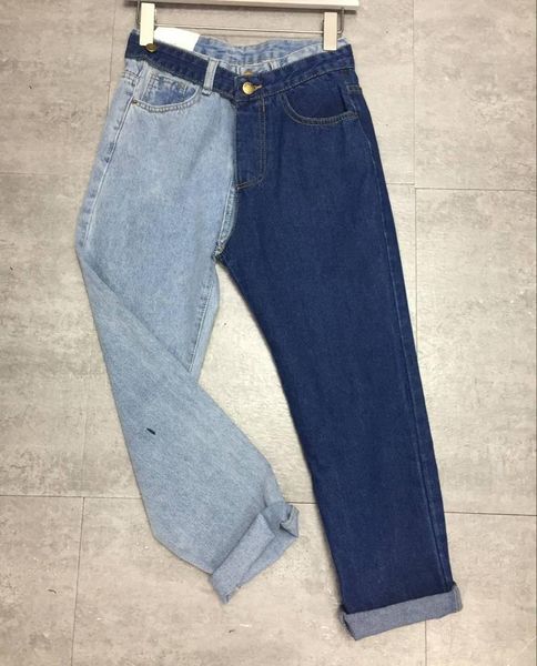 superaen fake two piece color contrast patchwork jeans for women 2020 new loose wide leg capris harem pants, Blue
superaen fake two piece color contrast patchwork jeans for women 2020 new loose wide leg capris harem pants, Blue